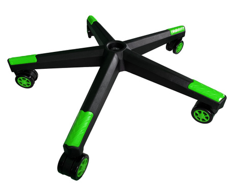 Set PRX04 ARKA CHAIRS format din stea neagra verde si 5 buc rotile pentru scaun gaming