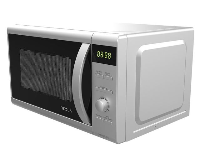 Cuptor cu microunde Tesla MW2060MS, 700W, Grill, 20 litri, Decongelare, Argintiu