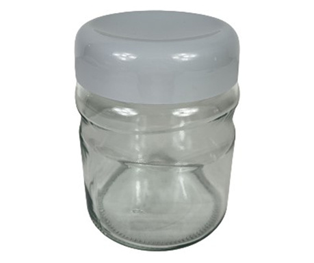 Fűszertartó üveg, műanyag tetővel 0,9 literes szürke (V)