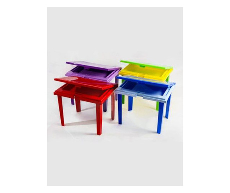 Gyermekasztal speciális fiókkal, 60x45x48 cm, különböző színek