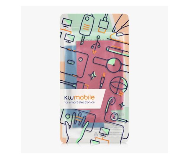 Комплект от 2 термокапачки за кутии от 500 ml, Kwmobile, синьо/червено, неопрен, 55734.04
