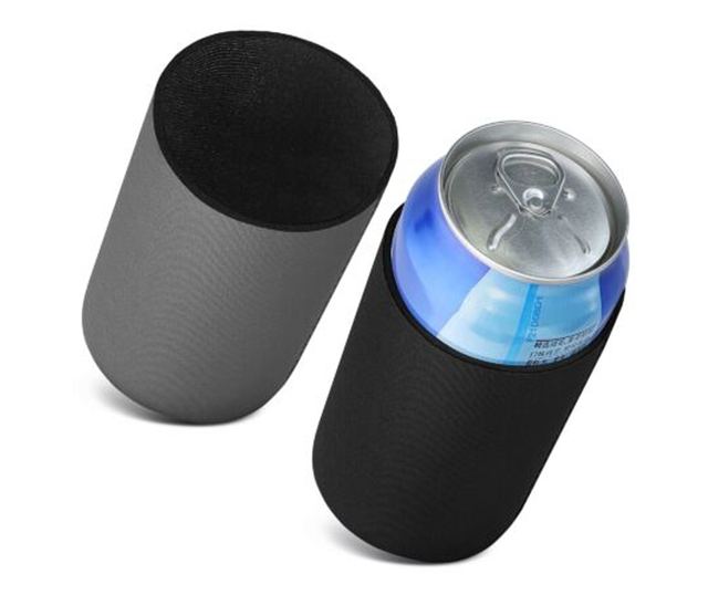 Комплект от 2 термокапачки за кутии от 500 ml, Kwmobile, черно/сиво, неопрен, 55734.09