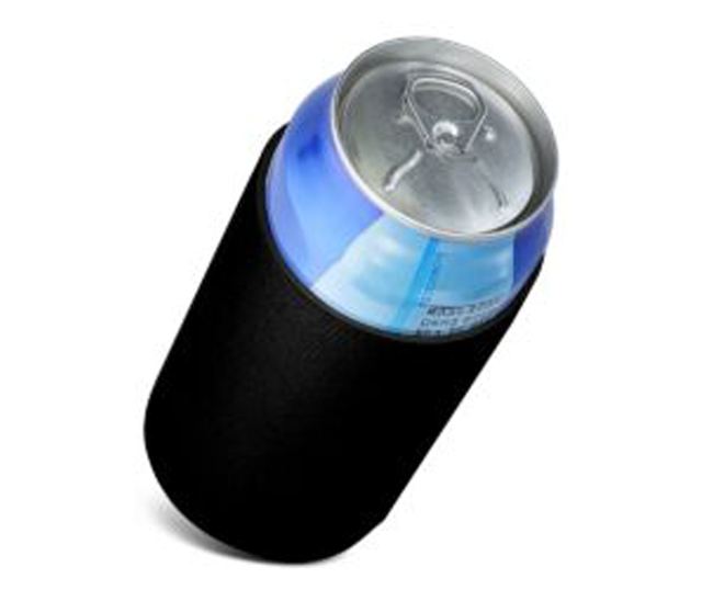 Комплект от 2 термокалъфа за дози от 330-355 ml, Kwmobile, черно/синьо, неопрен, 55143.03