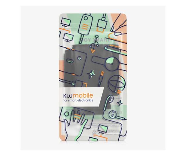 Комплект от 2 термокуфара за дози 330-355 мл, Kwmobile, черен, неопрен, 55143.04