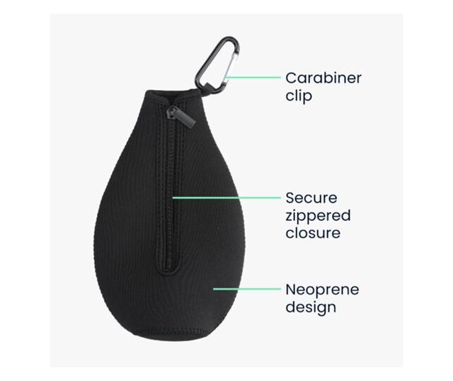 Комплект от 2 калъфа Cooler Jacket за бутилки SodaStream, Kwmobile, черно/червено, неопрен, 55883.01