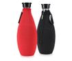 Комплект от 2 калъфа Cooler Jacket за бутилки SodaStream, Kwmobile, черно/червено, неопрен, 55883.01