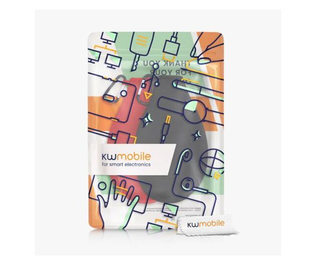 Комплект от 2 калъфа Cooler Jacket за бутилки SodaStream, Kwmobile, черно/червено, неопрен, 55883.01