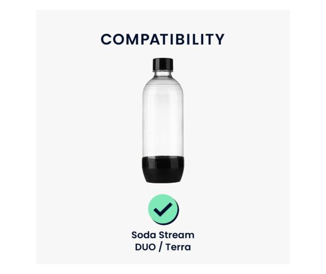 Комплект 2 хладилни якета за бутилки SodaStream, Kwmobile, синьо/жълто, неопрен, 58833.02