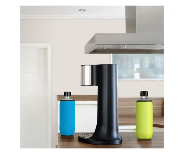 Комплект 2 хладилни якета за бутилки SodaStream, Kwmobile, синьо/жълто, неопрен, 58833.02