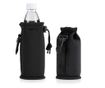 Комплект от 2 калъфа Cooler Jacket за бутилки от 500 ml, Kwmobile, черен, неопрен, 55885.02