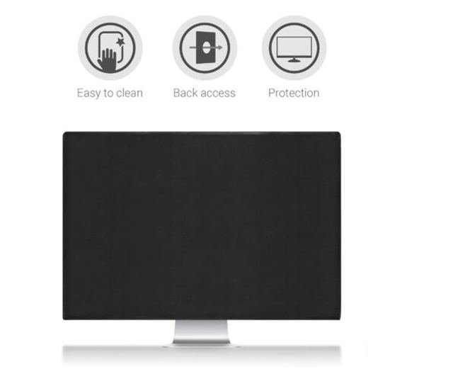 Капак за монитор Apple iMac 27"/iMac Pro 27", Kwmobile, черен, текстил, 52099.01