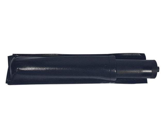 Teleskopski čelični set štapova za hodanje, crni, 64 cm + srebrna kutija debljine 0,5 cm
