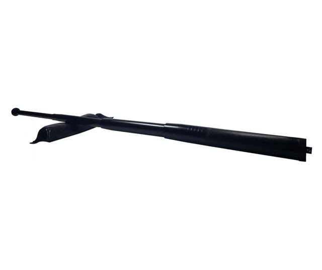 Teleskopski čelični set štapova za hodanje, crni, 64 cm + srebrna kutija debljine 0,5 cm