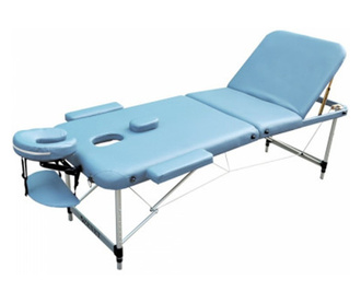 Aluminiowy stół do masażu z regulacją wysokości