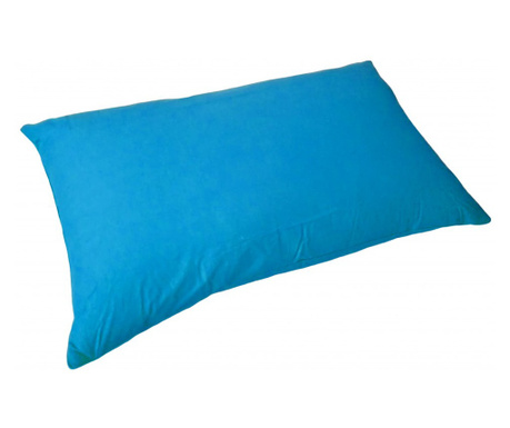 Perna cu puf de gasca, albastra, 50x70 cm