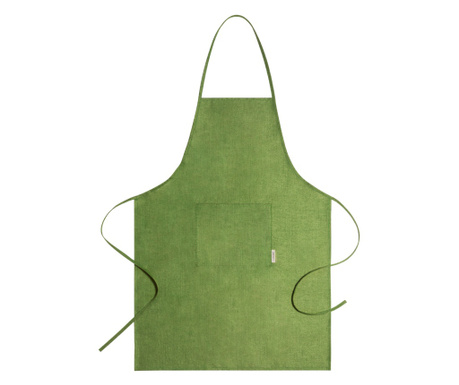 Престилка Blent, 65×90см, преден джоб, конопен плат, Зелен