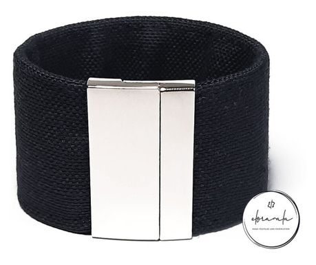 Комплект пръстени за салфетки с магнитно закопчаване Black Basic EloraVala, 4 броя