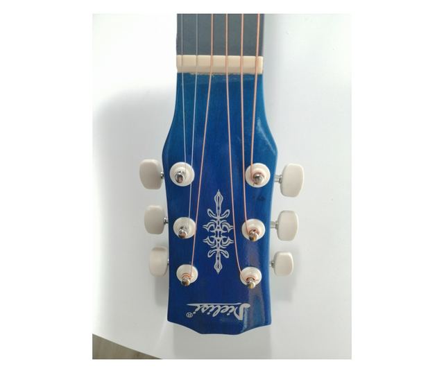 Κλασική ξύλινη κιθάρα 95 cm, Deluxe Edition, Cutaway Country Blue