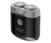 Самобръсначка мини Adler AD 2936, 250 mAh, USB Type C, За пътуване, Безжична, Черен/Инокс