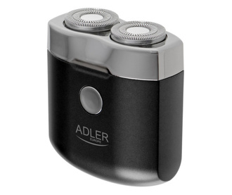 Самобръсначка мини Adler AD 2936, 250 mAh, USB Type C, За пътуване, Безжична, Черен/Инокс
