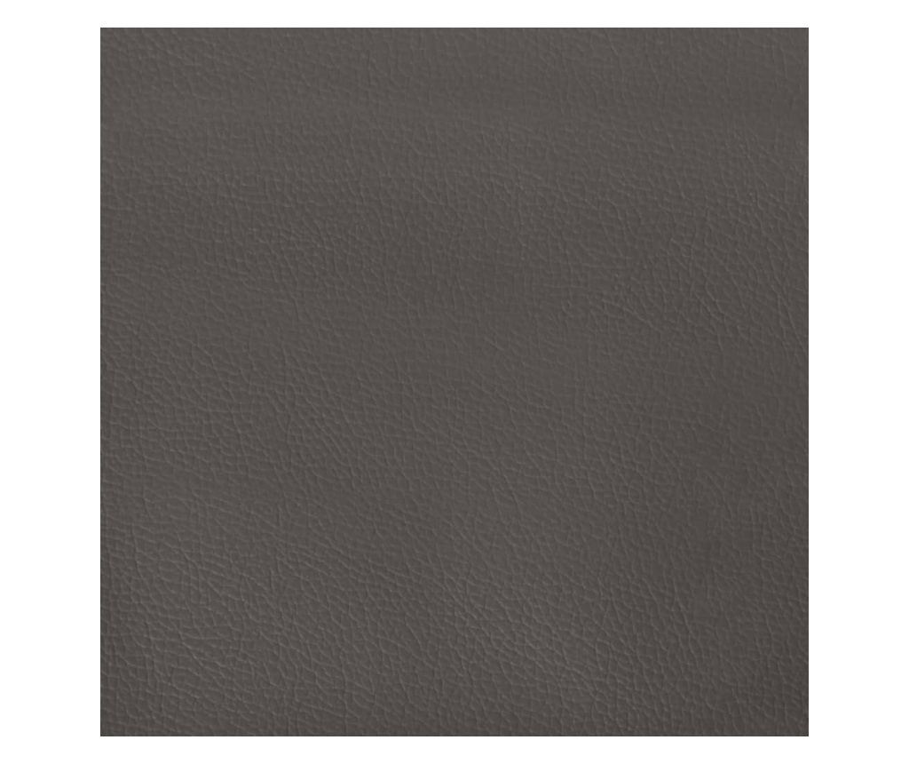 szürke műbőr pad 100 x 35 x 41 cm - 11