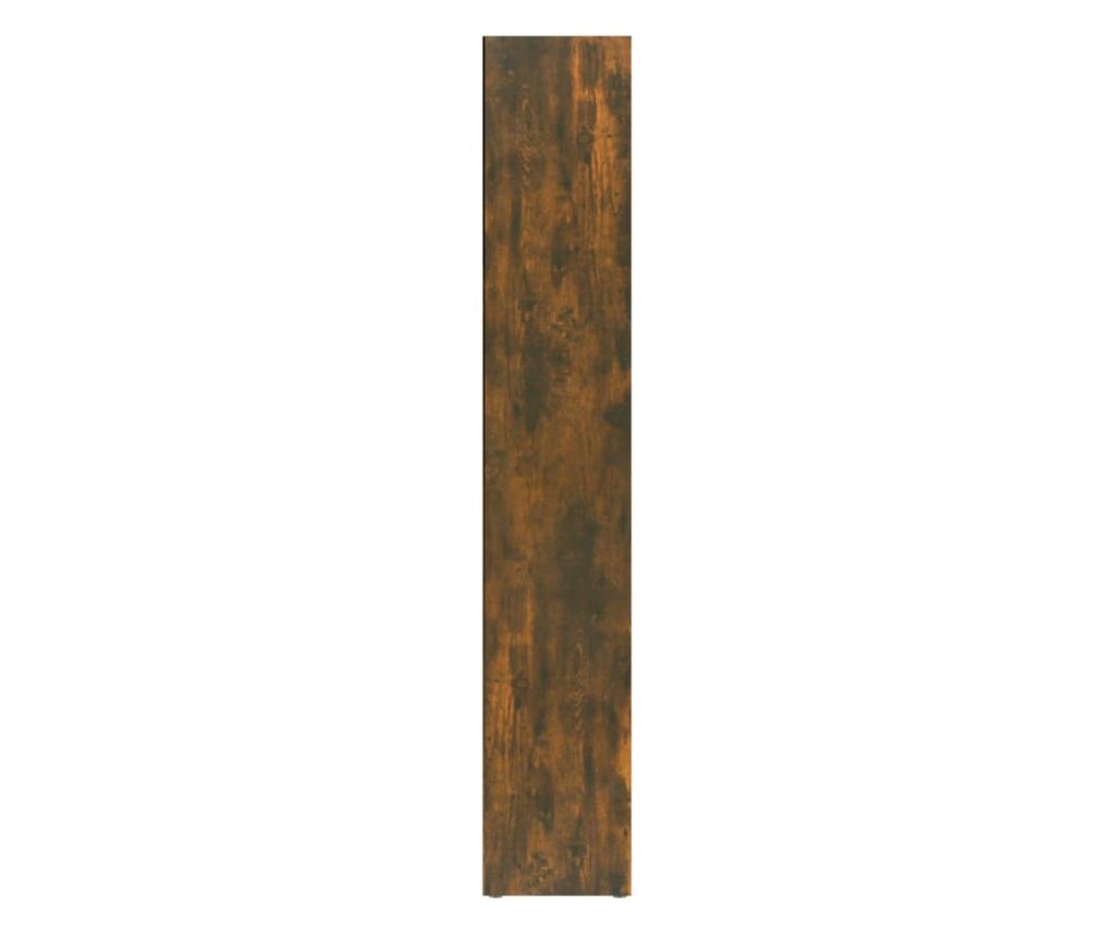 Ντουλάπι CD 2 τεμάχια καπνιστή δρυς 21x16x93,5 εκ. επεξεργασμένο ξύλο - 5