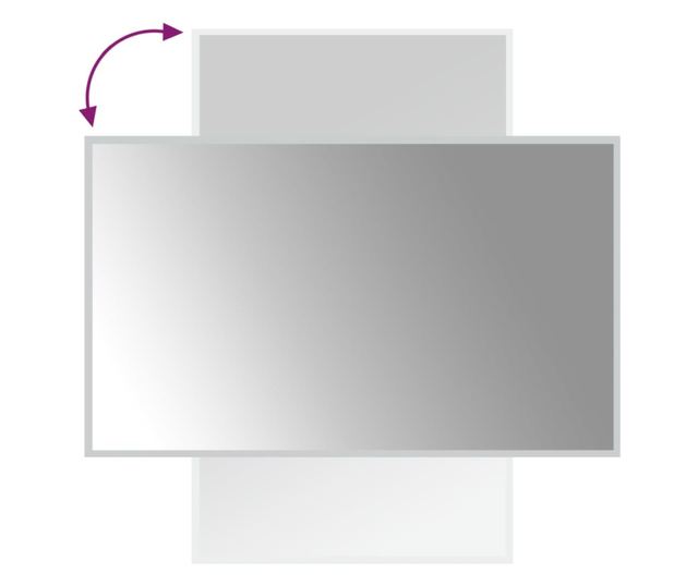 LED огледало за баня, 60x100 см - Vivre