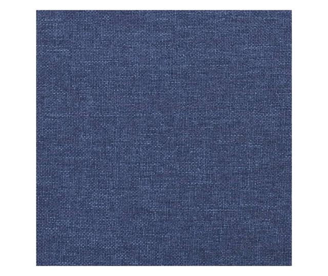 Боксспринг легло с матрак, синьо, 160x200 см, текстилна материя