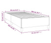 Okvir za krevet smeđi 80 x 200 cm od umjetne kože