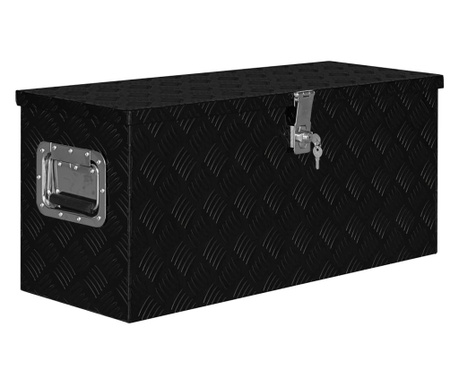Алуминиева кутия, 80x30x35 см, черна