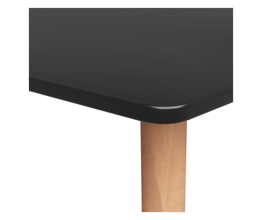 Мебелен комплект за бар, 5 части, Черен - 5