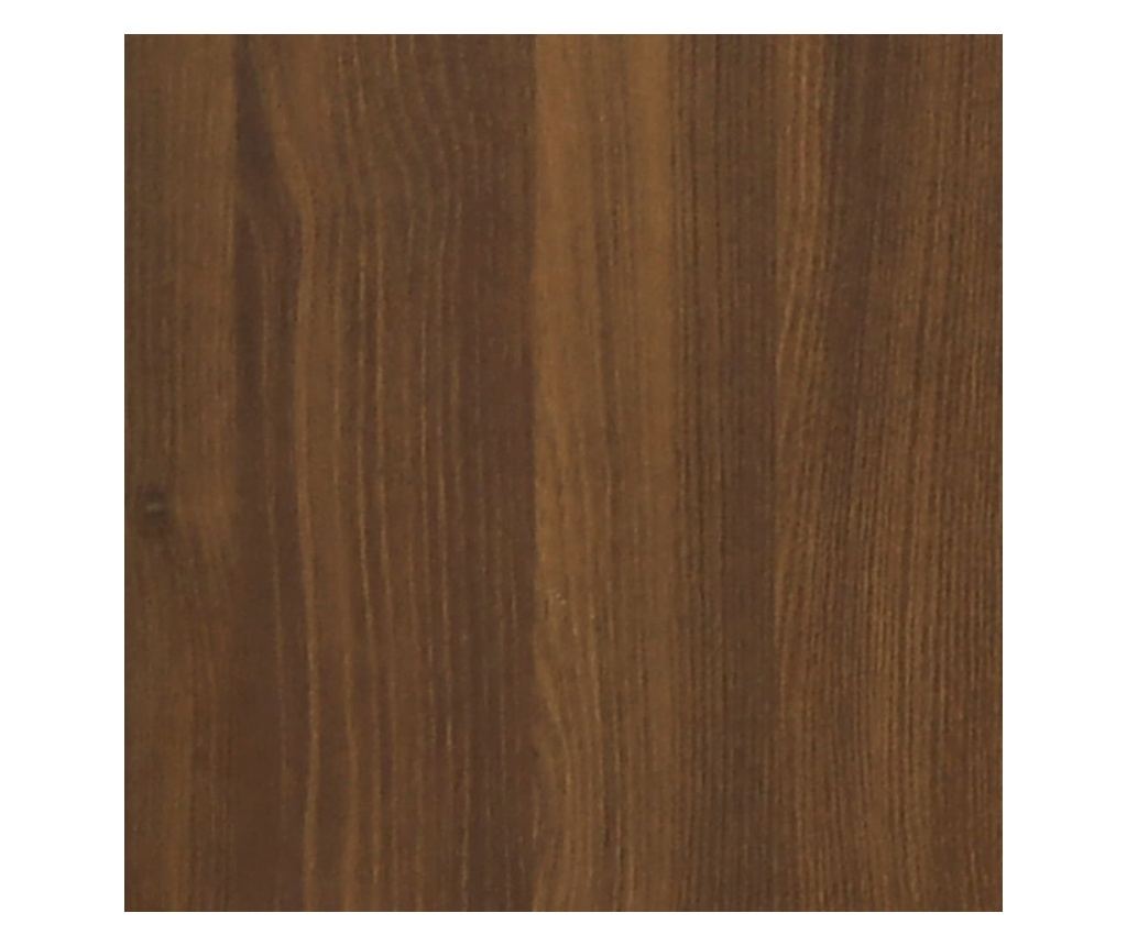 Stenske omarice 2 kosa rjavi hrast 100x36,5x35 cm iverna plošča - 7