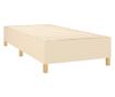 Кутия за пружинен матрак с матрак, кремав цвят, 100x200 см, текстил thumbnail 4
