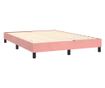 Боксспринг легло с матрак, розово, 140x200 см, кадифе thumbnail 4