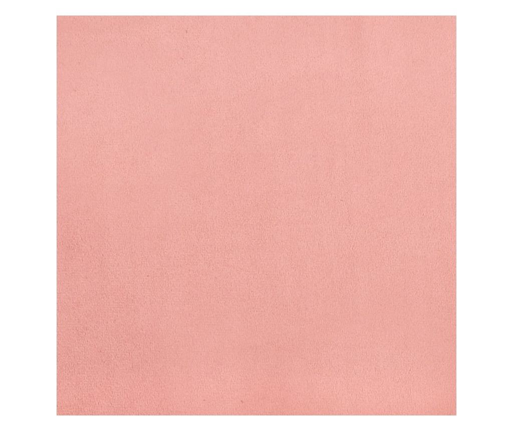 Легло с табла, розово, 100x200 см, кадифе - 11