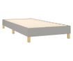 Boxspring krevet s madracem, Svijetlo siva, 90x190 cm, Tekstil thumbnail 4