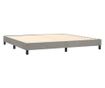 Boxspring krevet s madracem, svijetlo siva, 200x200 cm, baršun thumbnail 4