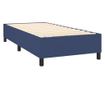 Боксспринг легло с матрак, синьо, 90x200 см, текстил thumbnail 4