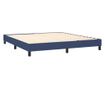 Боксспринг легло с матрак, синьо, 180x200 см, текстил thumbnail 4