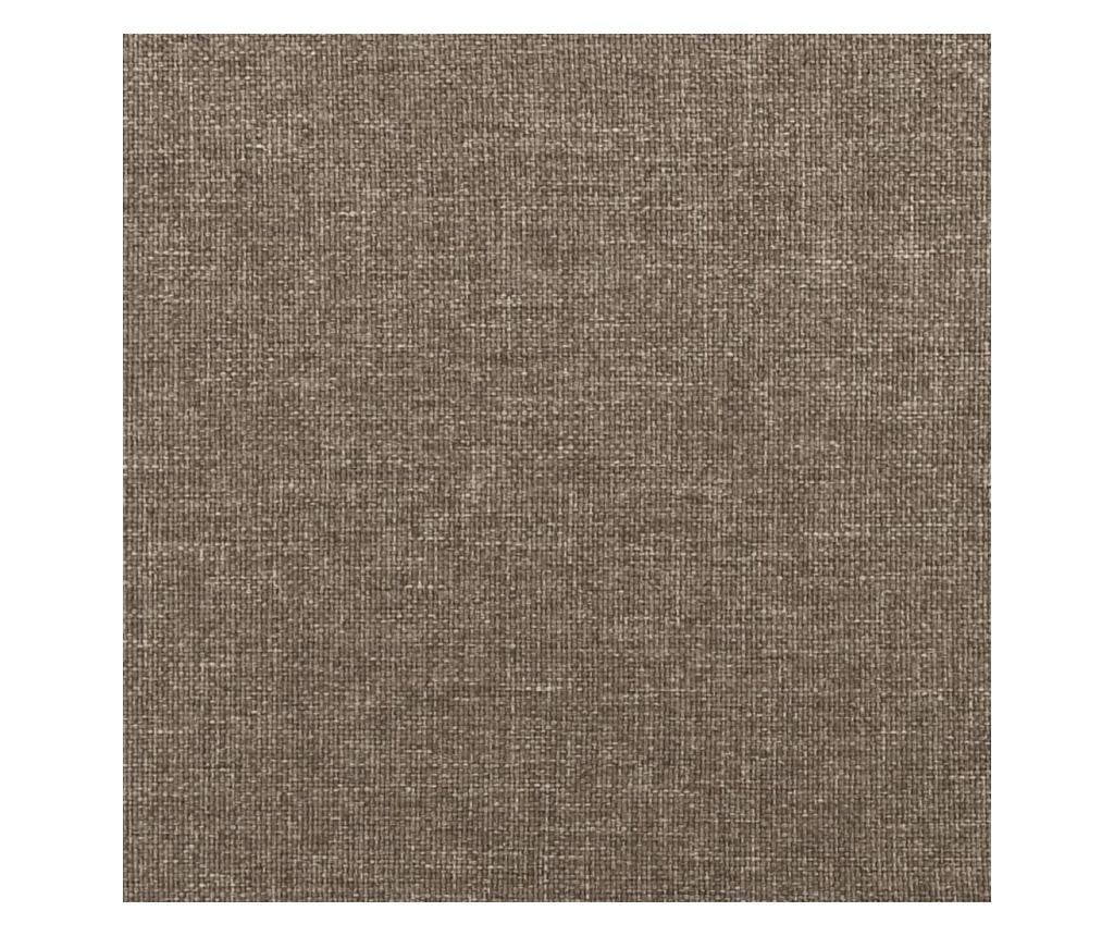 Боксспринг легло с матрак, таупе сиво, 200x200 см, текстил - 9