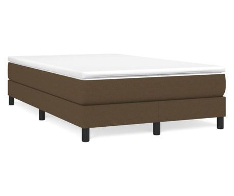 Box spring posteljni okvir temno rjav 120x200 cm blago
