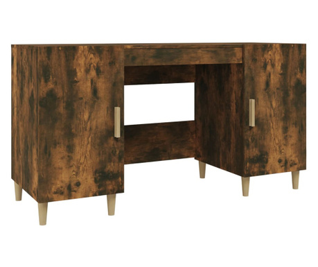 Psací stůl kouřový dub 140 x 50 x 75 cm kompozitní dřevo