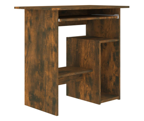 füstös tölgy színű szerelt fa íróasztal 80 x 45 x 74 cm