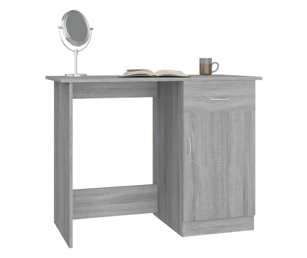 Γραφείο, Sonoma Gray, 100x50x76 εκ., Ξύλο Μοριοσανίδας - 4