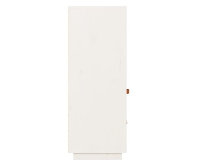 Tall Cabinet, White, 67x40x108.5 cm, Solid Pine Wood