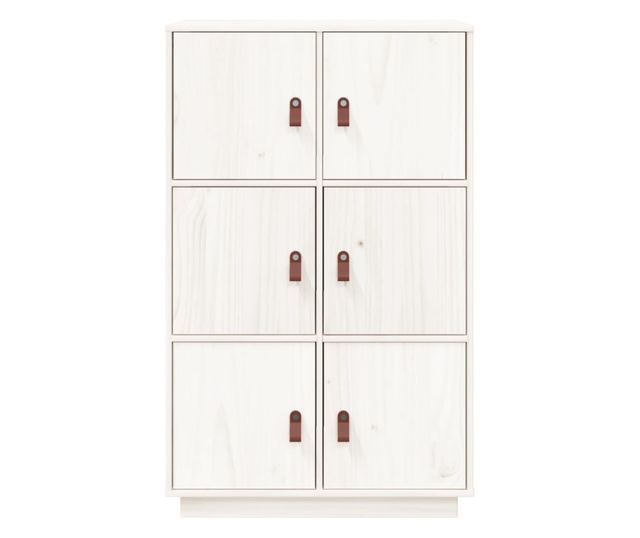 Visok omar, bel, 67x40x108,5 cm, masivno borovo leso