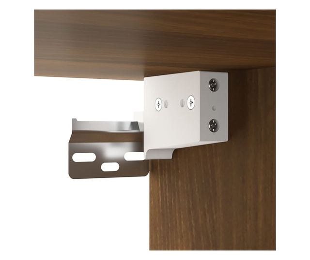 Omare 2 kosa hrast rjav 100x36,5x35 cm obdelano leso