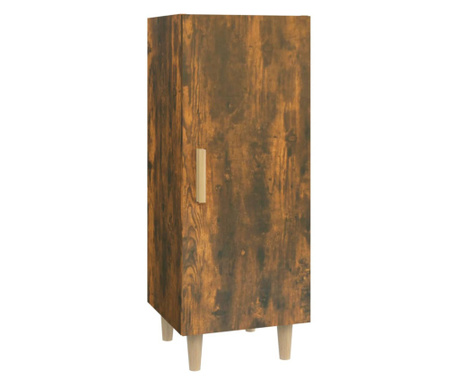füstös tölgyszínű szerelt fa tálalószekrény 34,5 x 34 x 90 cm