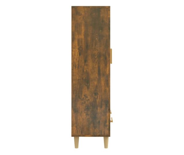 füstös tölgy színű szerelt fa magasszekrény 70 x 31 x 115 cm