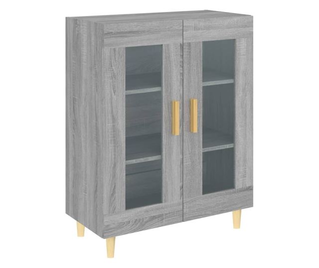 Komoda, siva sonoma, 69,5x34x90 cm, obrađeno drvo